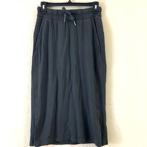 Lululemon Stretch Midi Skirt 4 Gray Lenzing Modal Super Soft Lagenlook Casual